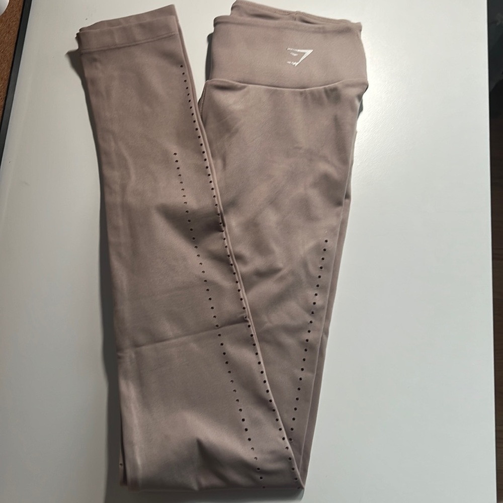 Gymshark Laser Cut Tights - Taupe